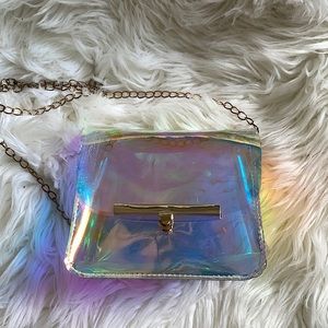 holographic cross body bag